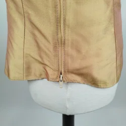 Schimmerndes Tanktop - gold/rosa / mit Reißverschluss - Bild 5