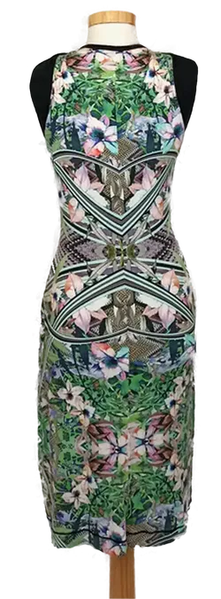 Sani Blu Midikleid gemustert Gr. 42 - Bild 2