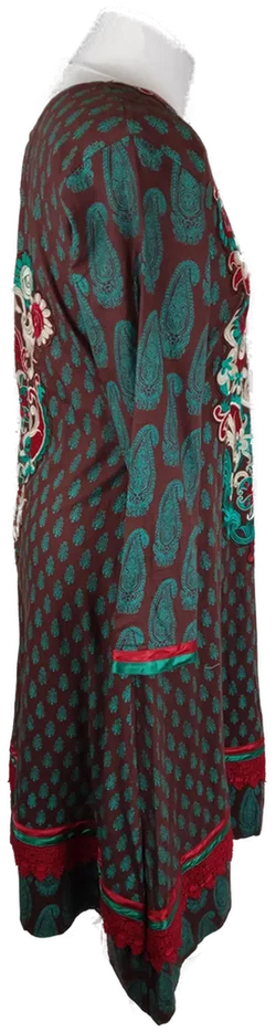 Damen Midikleid Sonstige Baumwolle Gr. M | Einmaliges Unikat - Bild 2