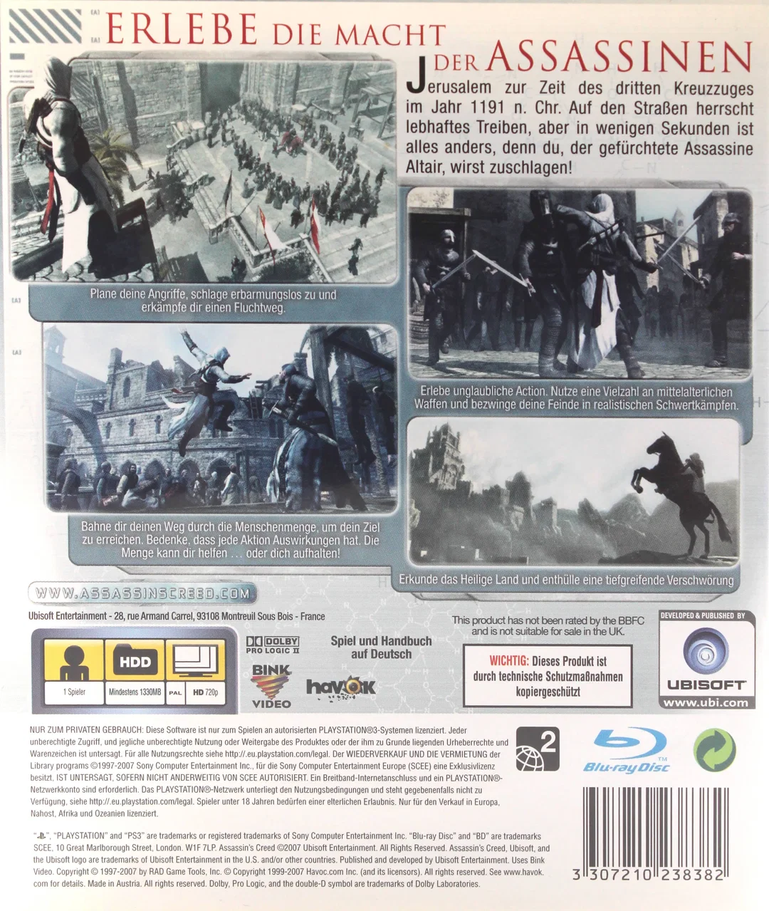 PlayStation 3 Spiel "Assassin’s Creed" – Bild 2