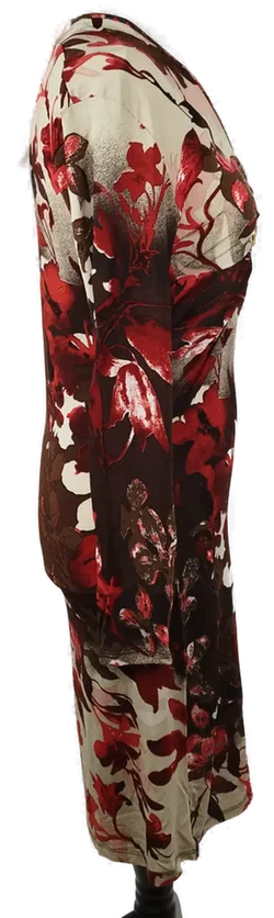 Roberto Cavalli Midikleid mit Schlangenschmuck - L, 94% Viskose, 6% Elasthan - Bild 2