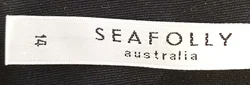 Seafolly Damenbikini schwarz mit Muster Gr. M/L – Vorschau 4