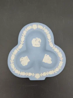 3er Set - Vintage Wedgwood Jasperware Schmuckdosen - blau/weiß – Vorschau 4