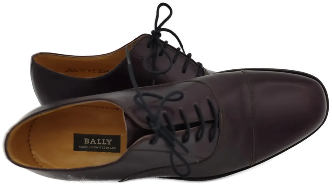 Bally Herrenhalbschuhe bordeaux - Gr. 8 – Bild 4