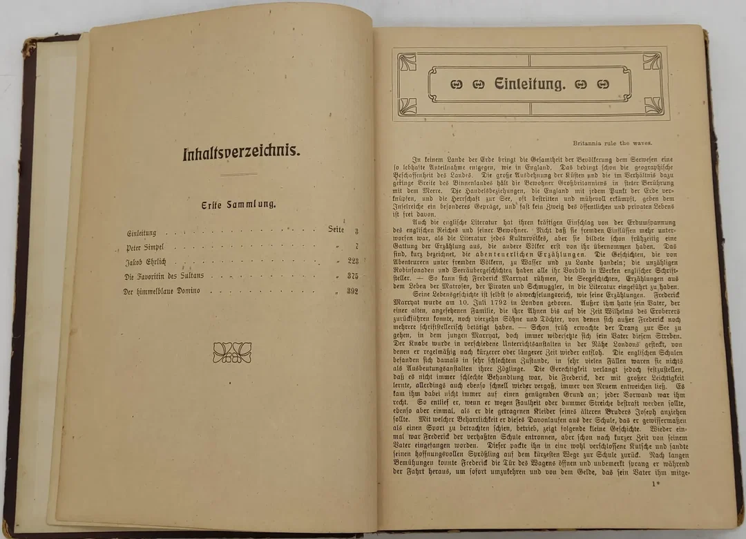 Buch "Kapt. Marryats Werke " Neue illustrierte Augabe von 1910 – Bild 4