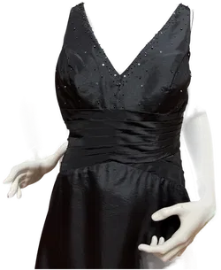 Schwarzes Ballkleid für Damen Gr. 42, erstklassige Qualität - Bild 2