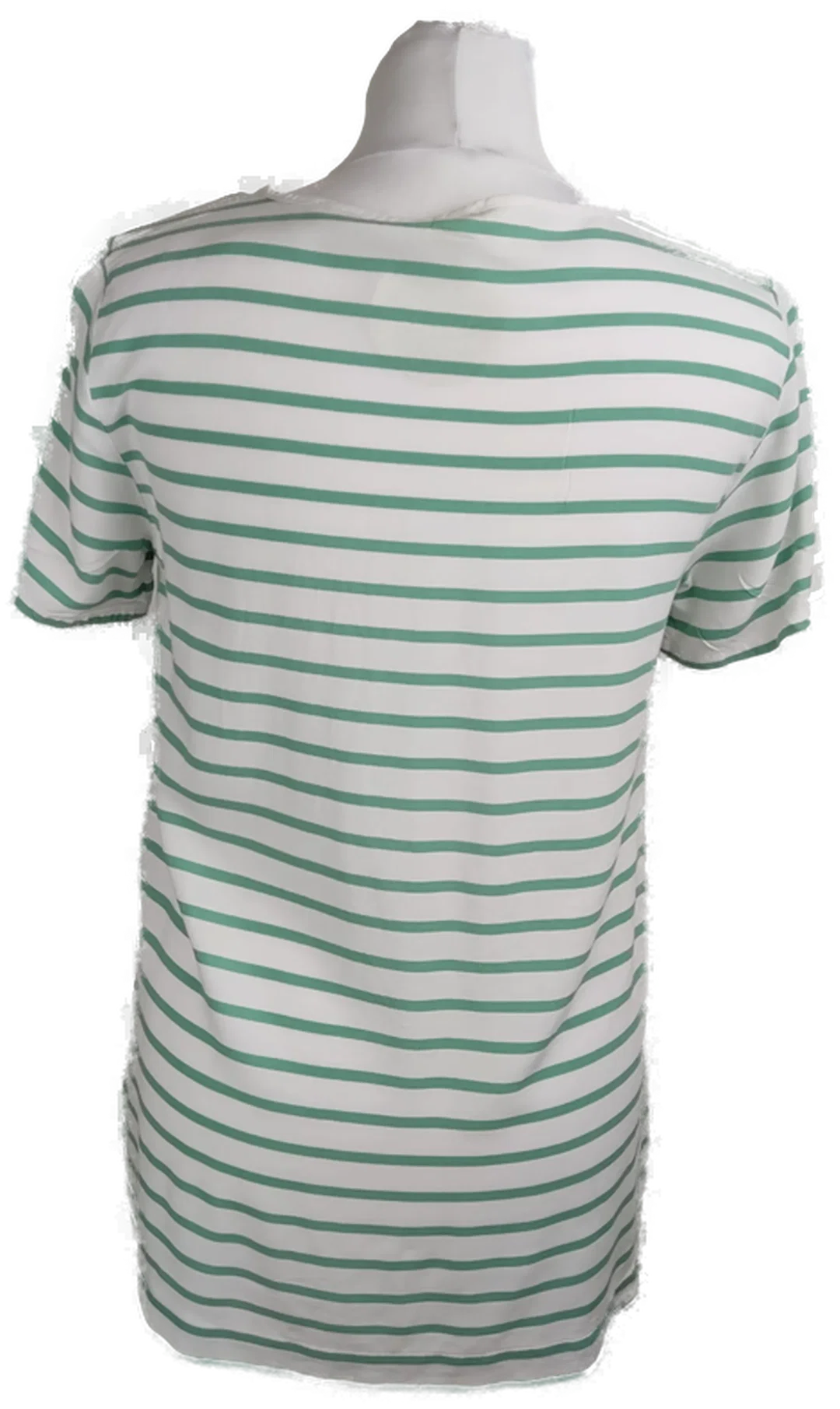 H&M Damen-Shirt aus Viskose, Grün-Weiß Gestreift | Sommerlook – Bild 3