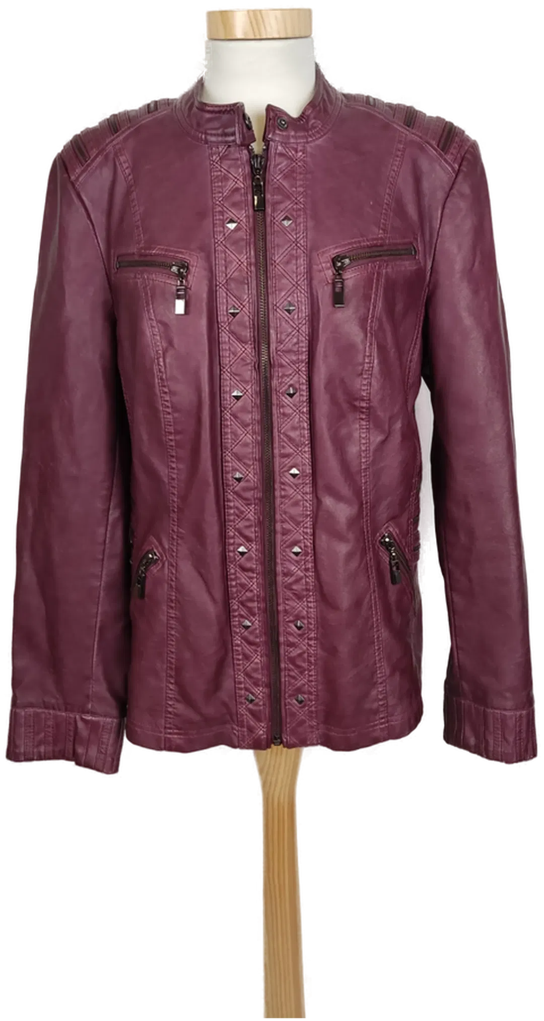 Canda Premium Damen Lederjacke violett - XL/42 - Bild 1