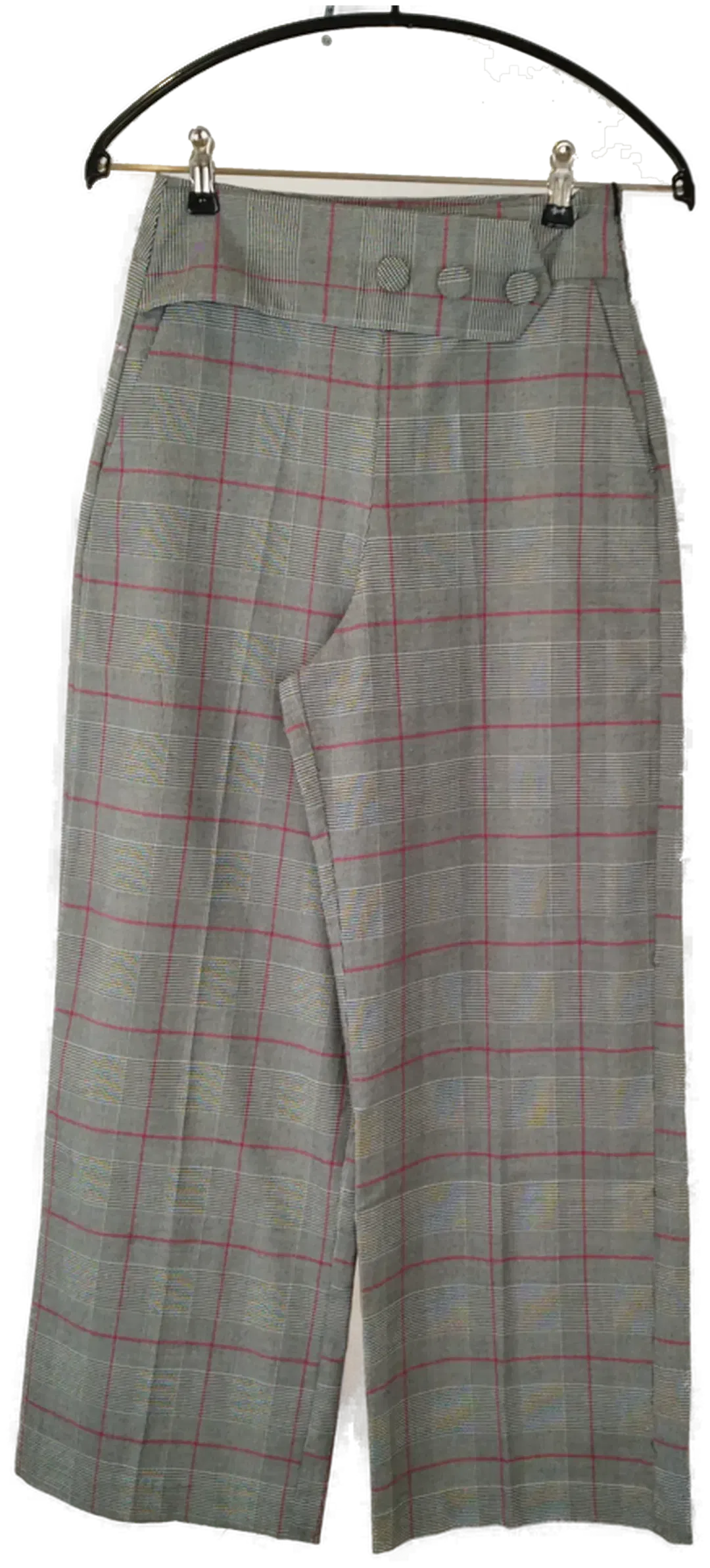 Bemusterte Zara Basic Hosen - Gr. XS - Mischfaser - Bild 1