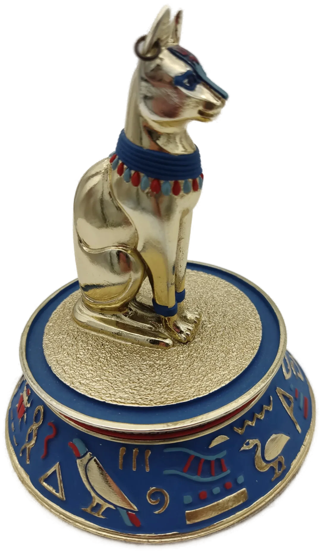 'The sacred  bast cat' Porzellan mit Glaskuppel & Zertifikat von Franklin Mint | Ägyptischer Schatz – Bild 8