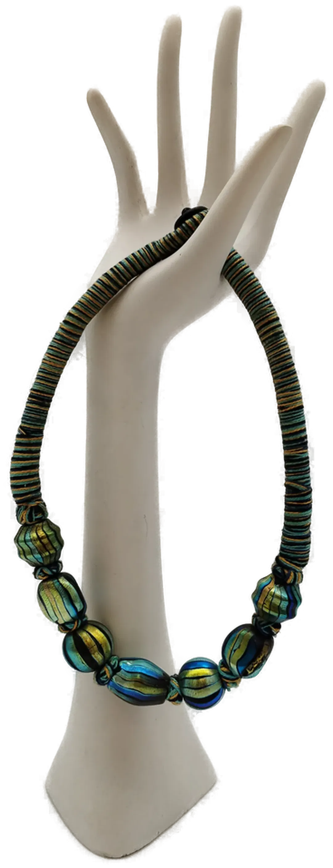 Schimmernde Mode-Halskette - 43cm / kurz - Bild 1