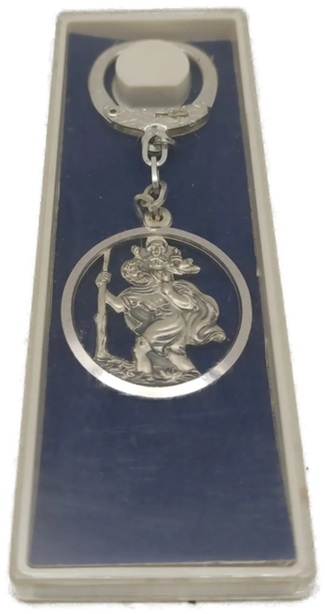  Schlüsselanhänger Heiliger Christophorus rund, silberfarben - Bild 4