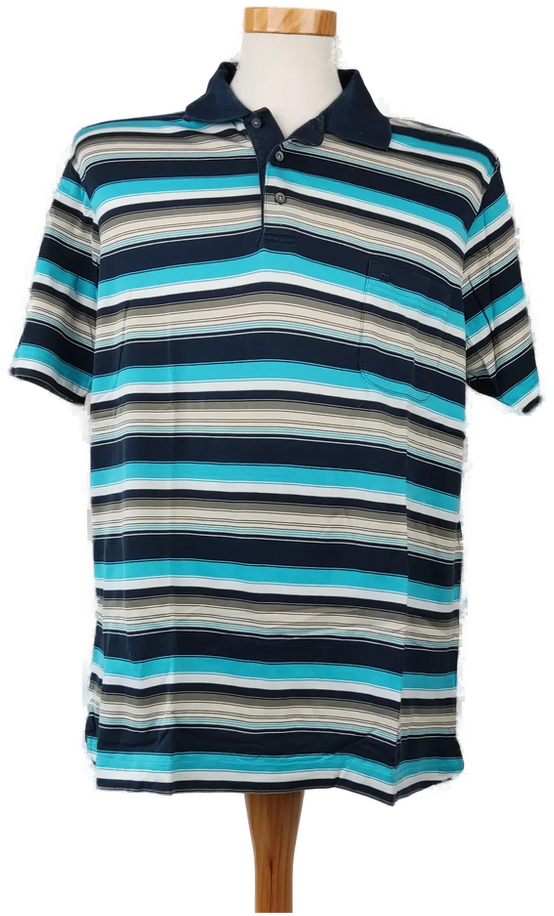 Olymp Herren T-Shirt - mehrfarbig gestreift - XL - Bild 4