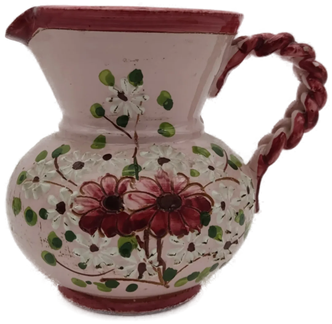 Keramikkrug Mit Blumenmotiv | Zeitloser Landhausstil - Bild 4