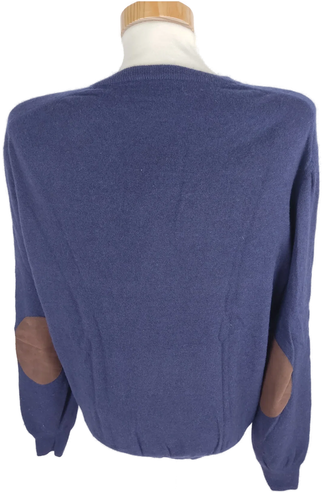 Pullover "Christian Berg", langarm mit V-Ausschnitt, blau, Größe M – Bild 4