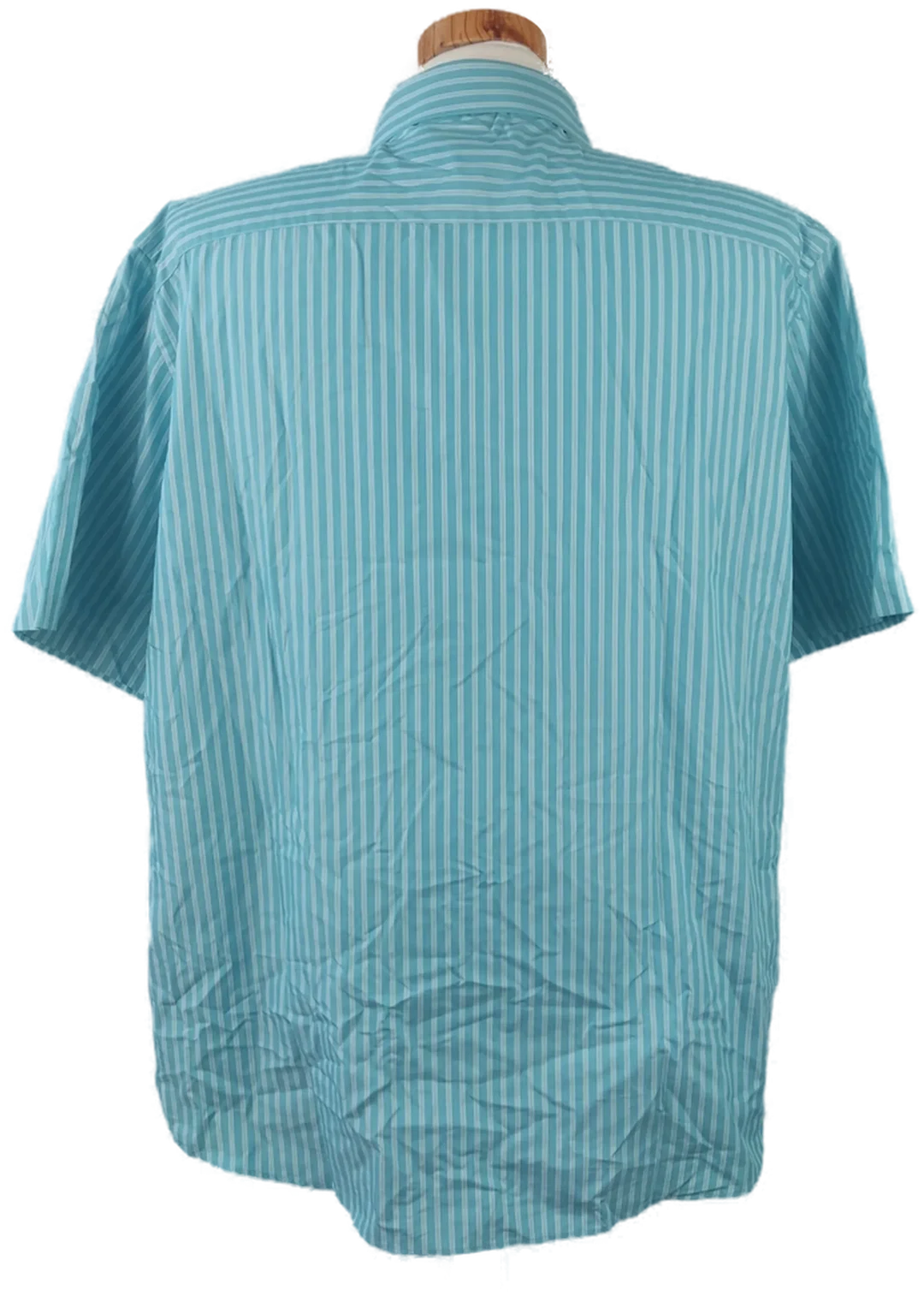 Angelico Litrico Herrenhemd Kurzarm hellblau gestreift - Gr. XXL 45/46 – Bild 3