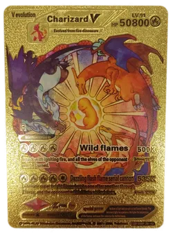  Pokémon Sammelkarte Goldfolie Charizard V V evolution - Bild 1