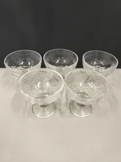 5 Dessertschalen, Obstmotiv - Bild 2