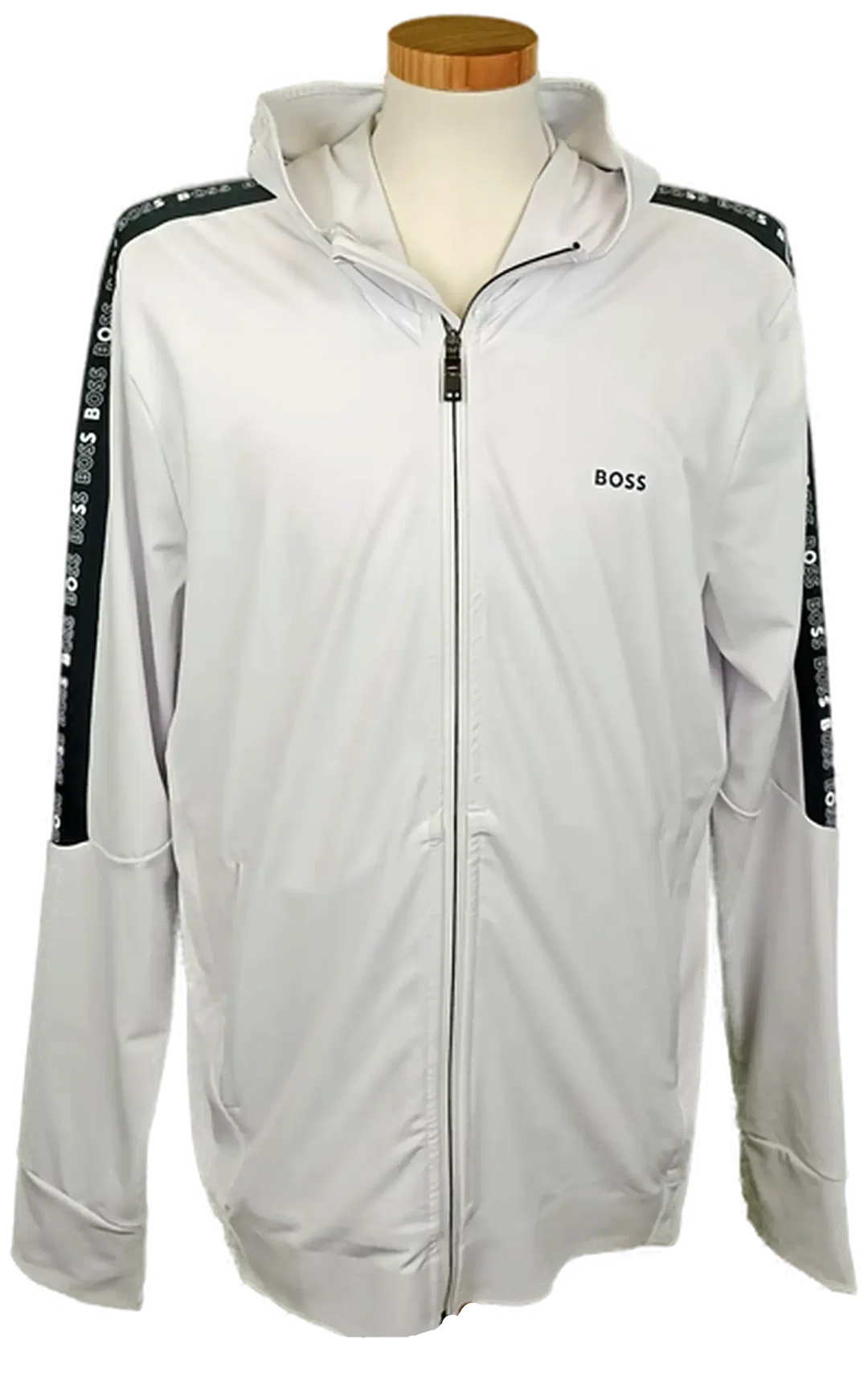 Boss Herren Reisverschlusshoodie weiß Gr. XL - Bild 4