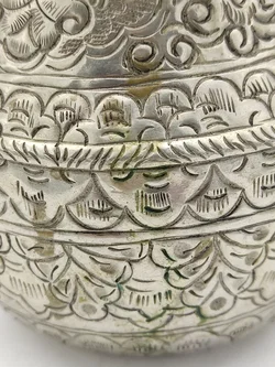 Zinnvase Metal Works Rajkot German Silver | Patina Mit Charme - Bild 4