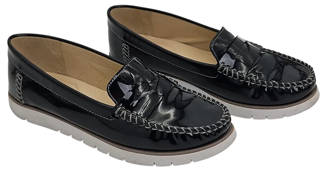 GEOX Respira Damen Mokassins, schwarz - Gr. 39 - Bild 1