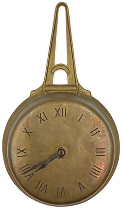 Antik-Stil Wanduhr aus Messing – Vorschau 1