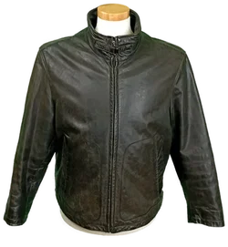 Hugo Boss Herrenlederjacke schwarz Gr. 50
