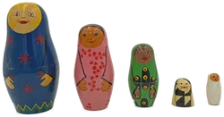 Babuschka/Matroschka - russische Puppen 5 teilig (unvollständig) - Bild 5