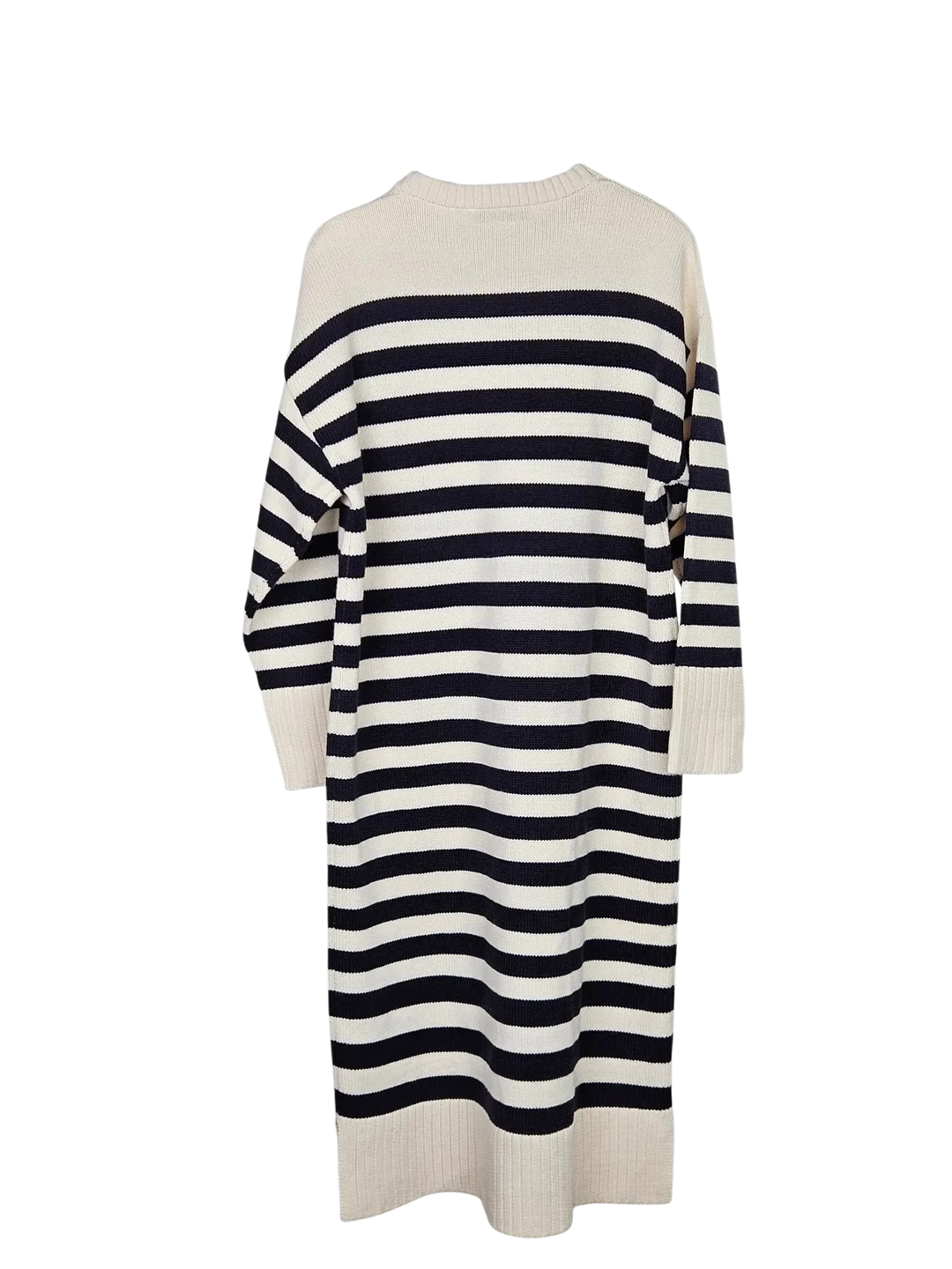 ZARA Damen Maxikleid, creme/marine - Gr. S  – Bild 2