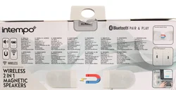Intempo Wireless 2-in-1 Magnetic Speakers – Bluetooth – Weiß – TWS Pair – PC - Stereo - Bild 3