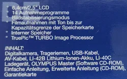 Olympus FE-190 Digital Compact Camera/Kamera 6.0 Megapixel schwarz - Bild 3