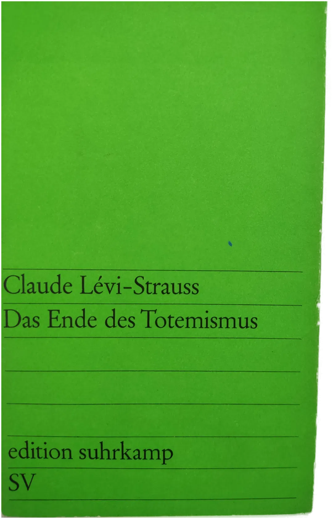 Das Ende des Totemismus - Claude Lévi-Strauss  - Bild 1