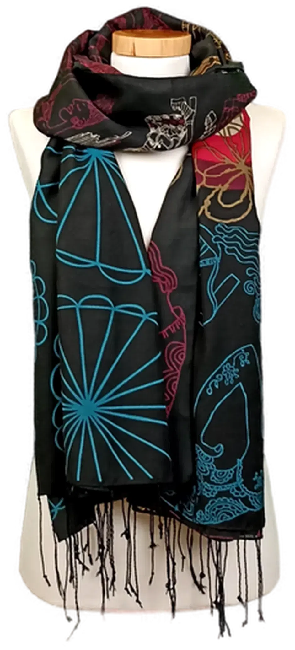 Desigual Damen Tuch schwarz gemustert  - Bild 4