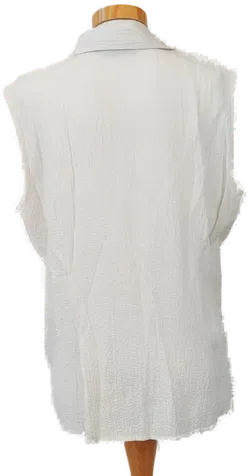 encadée Damenbluse ärmellos weiß - Gr. 42 - Bild 3