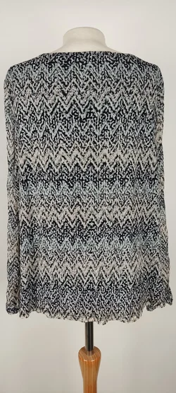 s.Oliver Bluse Gr.44 Langarm Zickzack |  Wie Neu - Bild 2