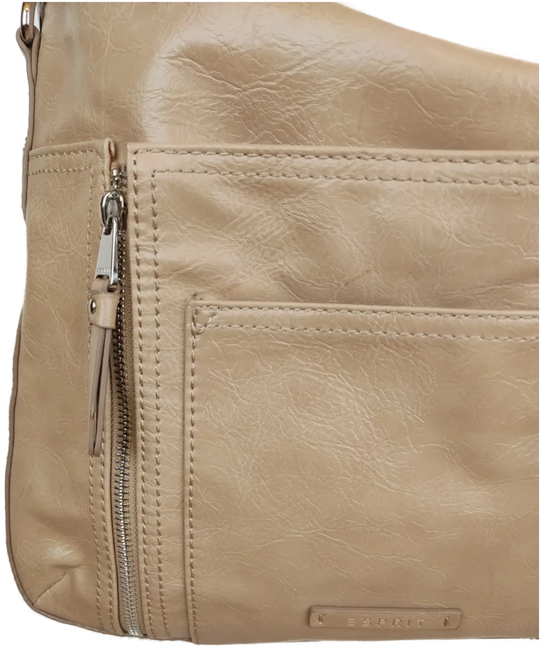 Esprit Damen Umhängetasche hellbraun - 32 x 37 cm – Bild 2