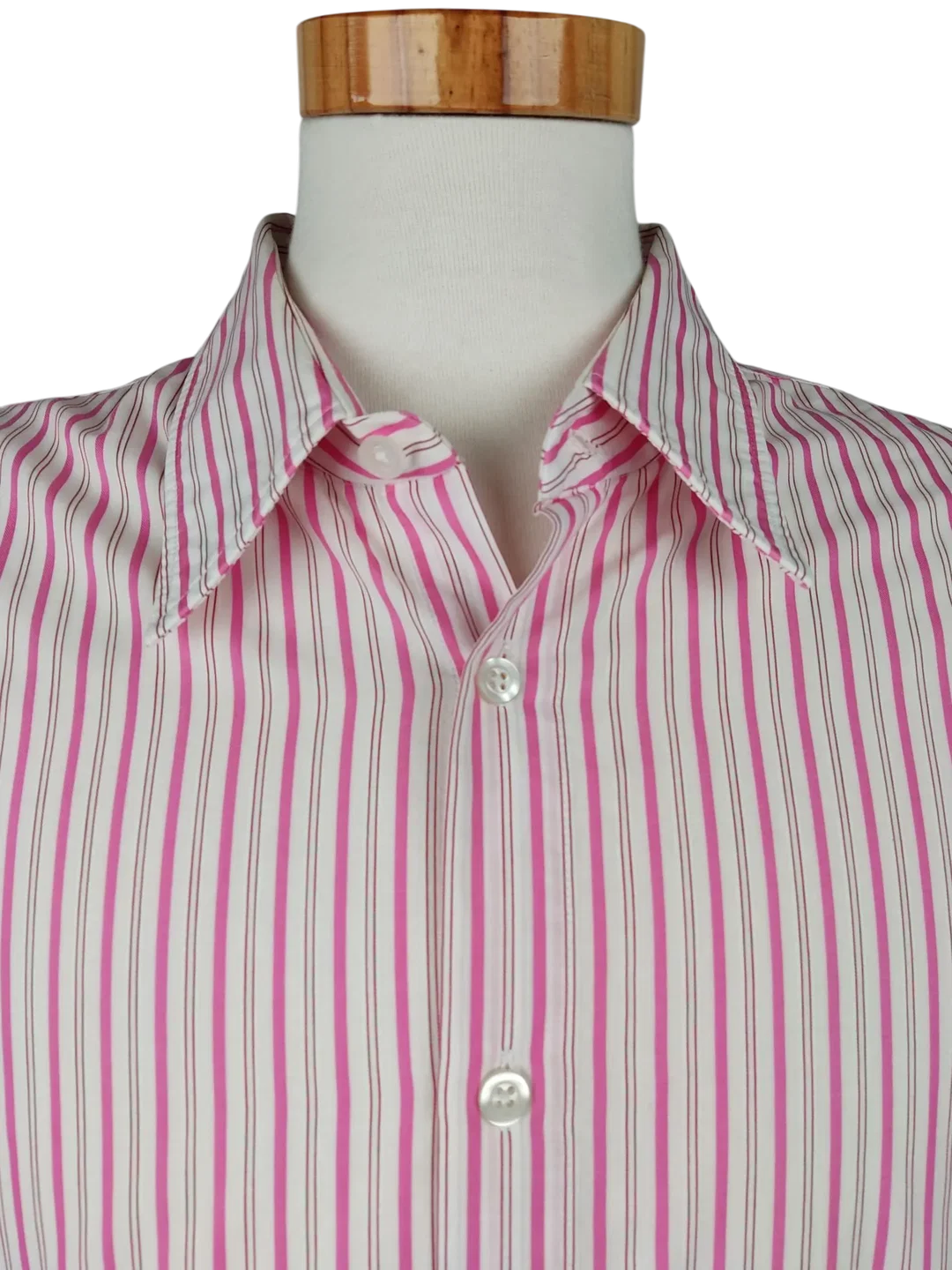 Hugo Boss Herren Kurzarmhemd, weiß/rosa - Gr. L – Bild 4