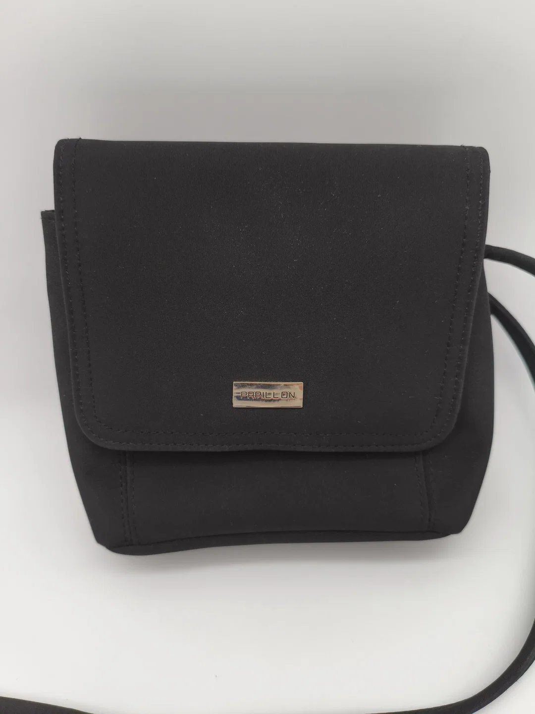 Papillon, schwarze Umhängetasche, Crossbody Bag, Stoff/Nylon – Bild 2