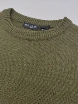 Brave Soul Damen Pulloverkleid, oliv - Gr. XS - Bild 4