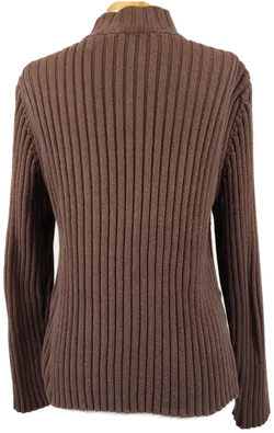 Bonita Damenweste mit Lederoptik Einsatz braun - M/38 - Bild 2