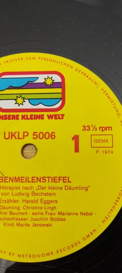 LP Vinyl Märchen Hörspiel 