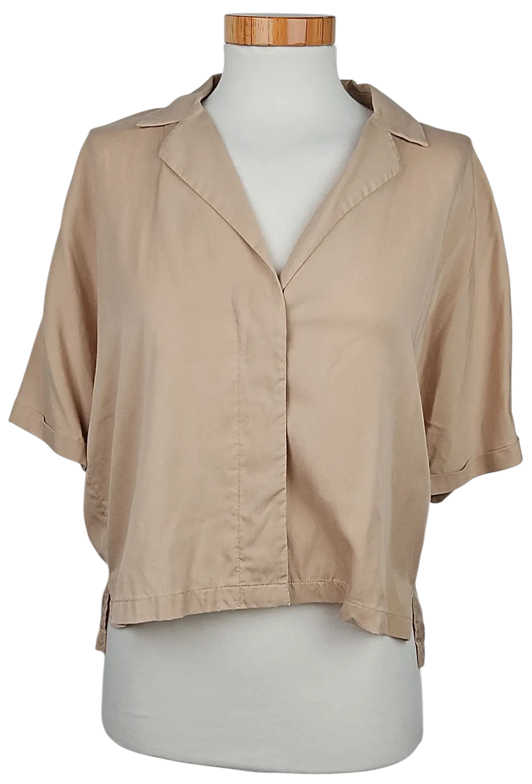 comma Damen Bluse, beige - Gr. XS  - Bild 4
