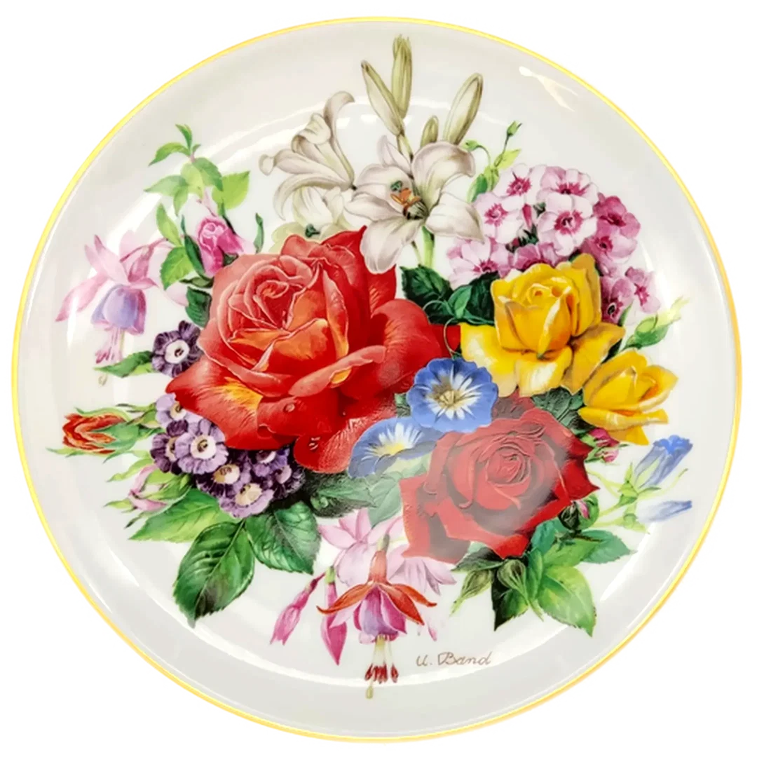 Hutschenreuther Sammelteller 1987 - „Sommerpracht“ von Ursula Band (Teller 7605 B) - Bild 4