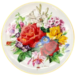 Hutschenreuther Sammelteller 1987 - „Sommerpracht“ von Ursula Band (Teller 7605 B) - Bild 1