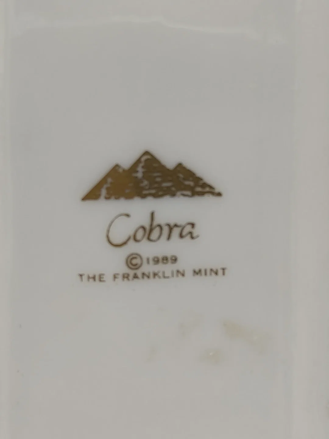 Goldene Cobra Porzellan & Zertifikat von Franklin Mint | Limitierte Rarität – Bild 11