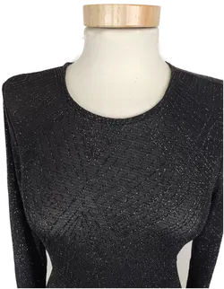 H&M Damen Kleid schwarz Gr. 38 - Bild 3