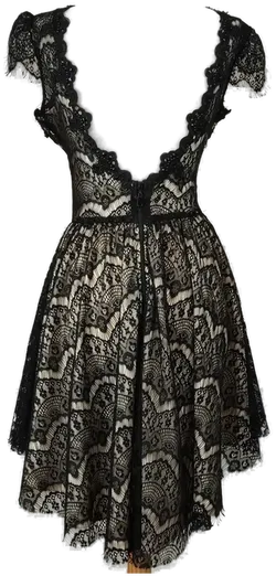 Spitzenkleid schwarz Größe 38 - Bild 2