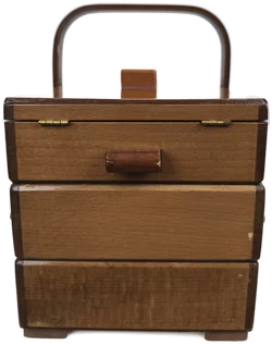 Nähkästchen Holz, Vintage - Bild 6