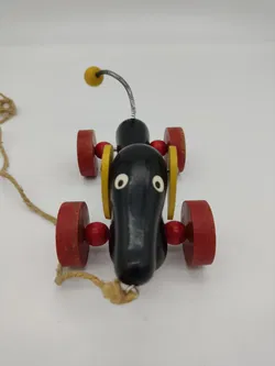 Vintage BRIO Nachzieh-Dackel aus Holz - Bild 5