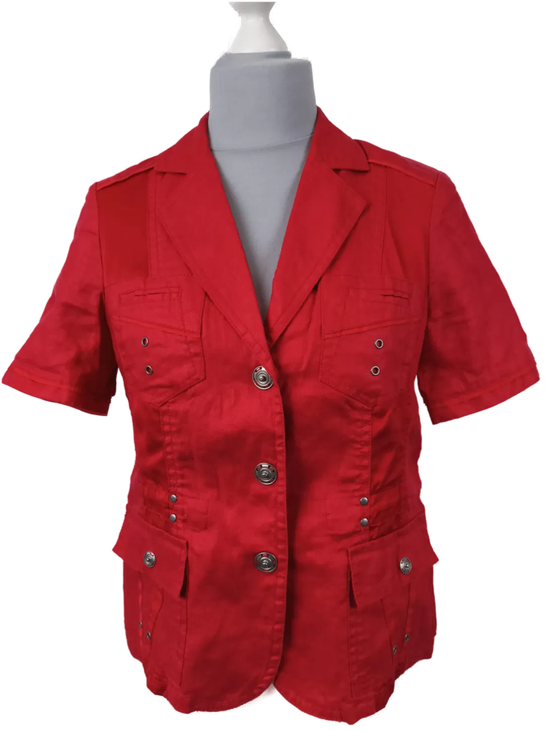 Bonita, Kurzarm-Blazer, Gr. 38, Leinen - Bild 4